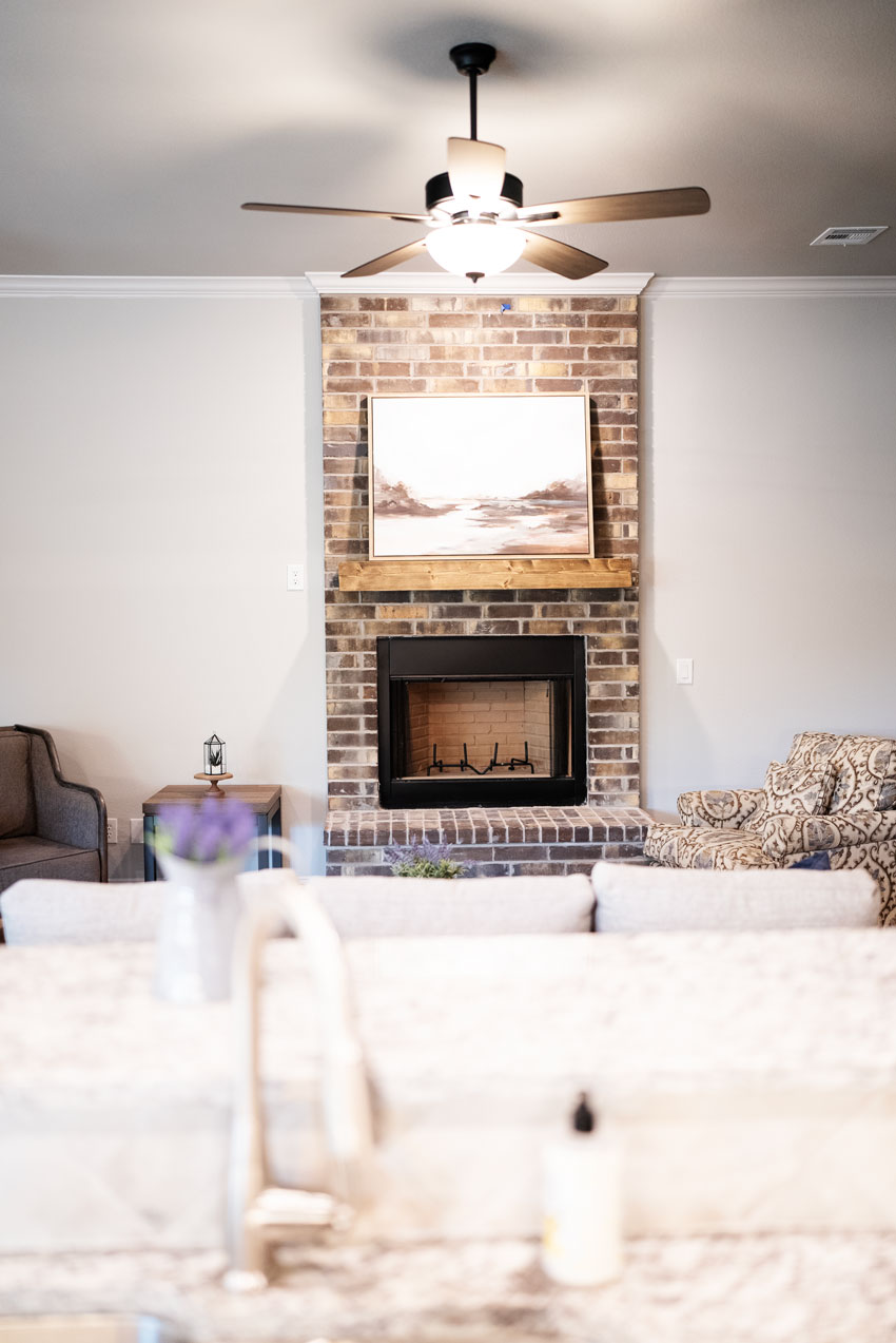 Rose Hill Homes by Wyldewood Homes floor to ceiling Fireplace