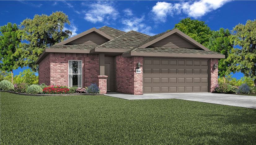 The-QuarterHouse Elevation built by Wyldewood Homes builder in North Texoma